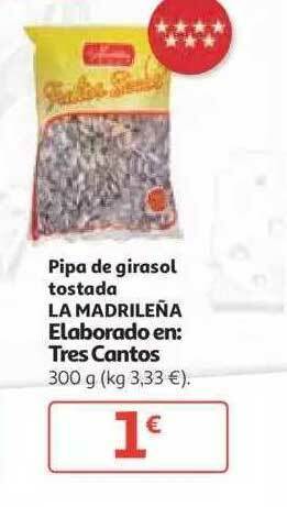 Alcampo La Madrileña Pipa De Girasol Tostada 300g oferta