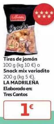 Alcampo Tiras De Jamón Snack Mix Variadito 100g/200g oferta