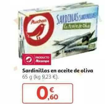 Alcampo Sardinillas En Aceite De Oliva 65g oferta