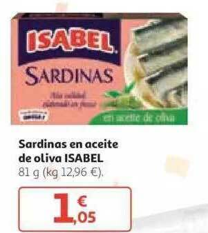Alcampo Isabel Sardinas En Aceite De Oliva 81g oferta
