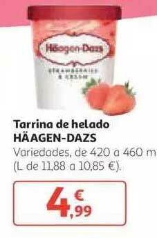 Häagen-dazs Tarrina De Helado 420 a 460 m