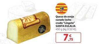 Alcampo Queso De Oveja Curado Leche Cruda 450g oferta