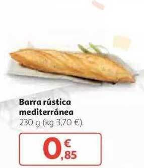 Alcampo Barra Rústica Mediterránea 230g oferta
