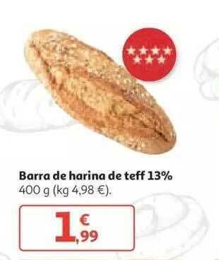 Alcampo Barra De Harina De Teff 13% 400g oferta