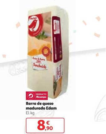 Alcampo Barra De Queso Madurado Edam oferta