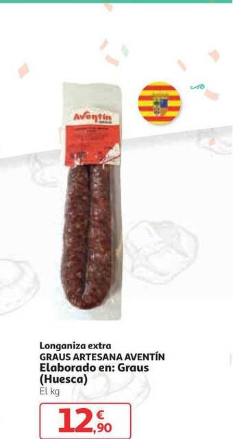 Alcampo Longaniza Extra Graus Artesana Aventín oferta