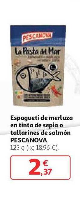 Alcampo Pescanova Espagueti De Merluza En Tinta De Sepia O Tallarines De Salmón 125g oferta