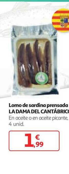 Alcampo La Dama Del Cantábrico Lomo De Sardina Prensada oferta
