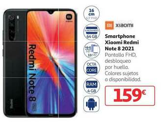 Alcampo Smartphone Xiaomi Redmi Note 8 2021 oferta