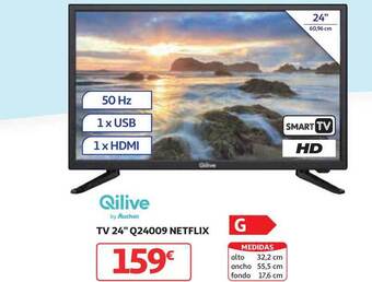 Alcampo Tv 24" Q24009 Netflix oferta