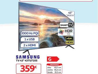 Alcampo Samsung Tv 43" 43TU7105 oferta