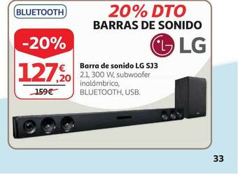 Alcampo LG Barra De Sonido Lg Sj3 oferta