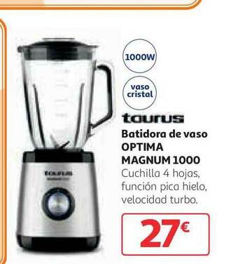Alcampo Taurus Batidora De Vaso Optima Magnum 1000 oferta