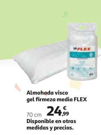 Alcampo Flex Almohada Visco Gel Firmeza Media 70cm oferta