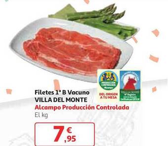 Alcampo Filete 1ab Vacuno Villa Del Monte oferta