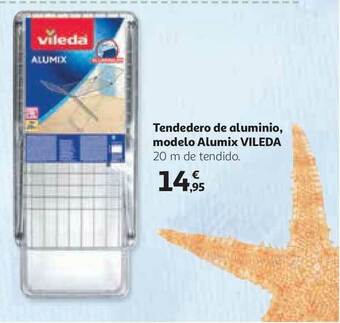 Alcampo Tendedero De Aluminio Modelo Alumix Vileda 20m oferta