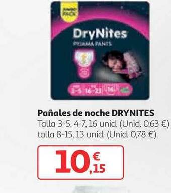 Alcampo Drynites Pañales De Noche oferta