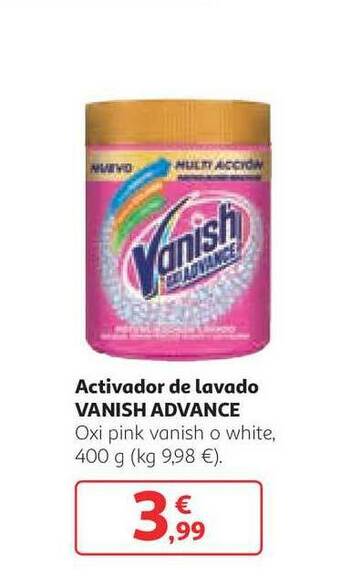 Alcampo Vanish Activador De Lavado Advance 400g oferta