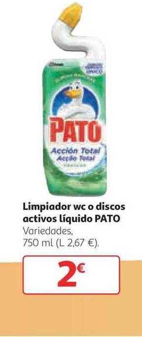 Alcampo Pato Limpiador Wc O Discos Activos Líquido 750ml oferta