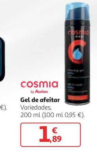 Alcampo Gel De Afeitar Cosmia 200ml oferta