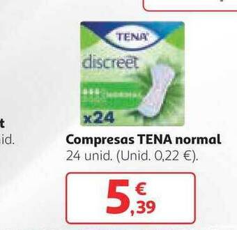 Alcampo Compresas Tena Normal oferta