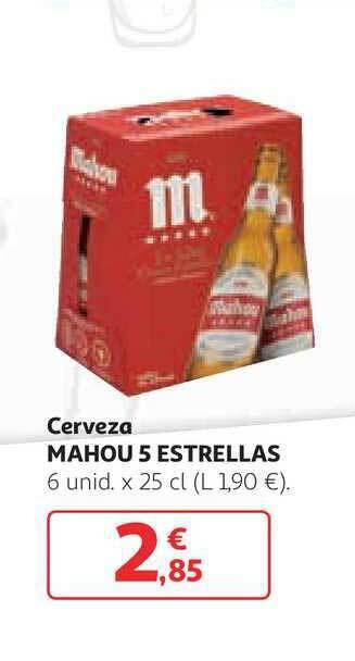 Alcampo Cerveza Mahou 5 Estrellas x 25cl oferta
