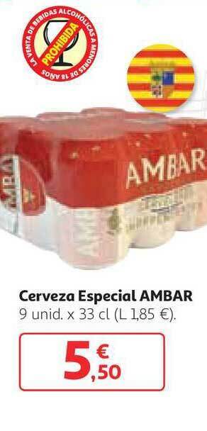 Alcampo Cerveza Especial Ambar x 33cl oferta