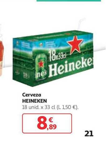 Alcampo Cerveza Heineken x 33cl oferta