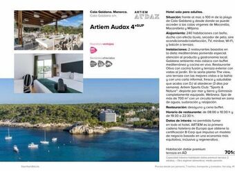 Viajes El Corte Inglés Tourmundiales cala galdana. menorca. cala galdana s/n. artiem audax 4*sup nuestras ventajas servicios ofrecidos artiem oferta