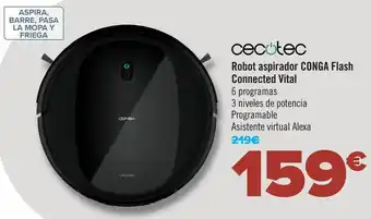 Carrefour Cecotec robot aspirador conga flash copnnected vital oferta