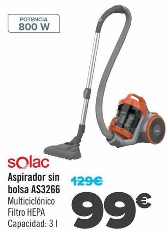 Carrefour Solac aspirador sin bolsa as3266 oferta