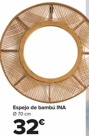 Carrefour Espejo de bambú ina oferta