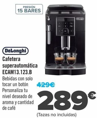 Carrefour Dëlonghi cafetera superautomática ecam13.123.b oferta