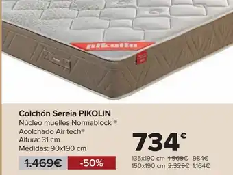 Carrefour Colchón sereia pikolin oferta