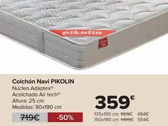 Carrefour Colchón navi pikolin oferta