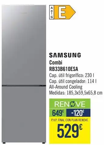 Carrefour Samsung combi rb33b610esa oferta
