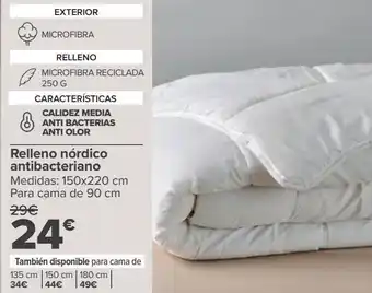 Carrefour Relleno nórdico antibacteriano oferta