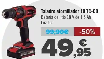 Carrefour Taladro atornillador 18 tc-cd oferta