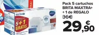 Carrefour Pack de 5 cartuchos brita maxtra + 1 de regalo oferta