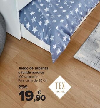 Carrefour Juego de sábanas o funda nórdica oferta