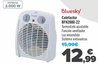 Carrefour Bluesky calefactor bfh2000-22 oferta