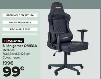 Carrefour Racing sillón gamer omega oferta