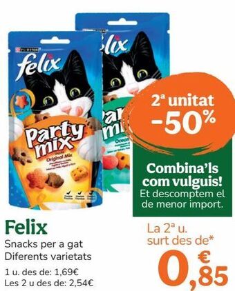 TiendAnimal Snacks para mascotas felix oferta