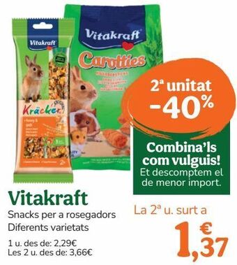 TiendAnimal Snacks para mascotas vitakraft oferta