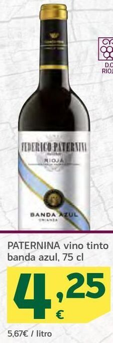 HiperDino Vino tinto paternina oferta