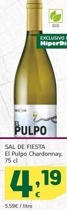 HiperDino Vino blanco oferta