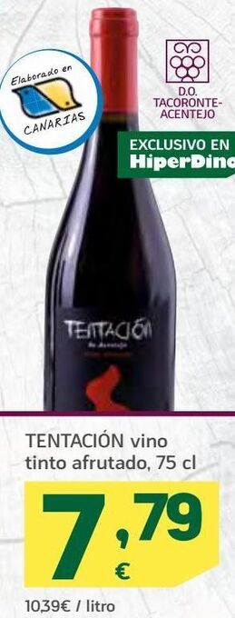 HiperDino Vino tinto oferta
