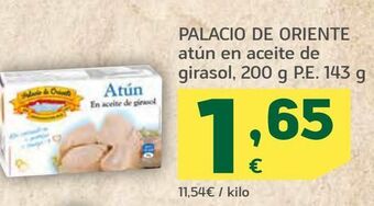 HiperDino Atún en aceite de girasol palacio de oriente oferta