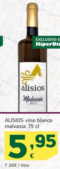 HiperDino Vino blanco oferta