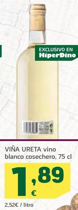 HiperDino Vino blanco oferta